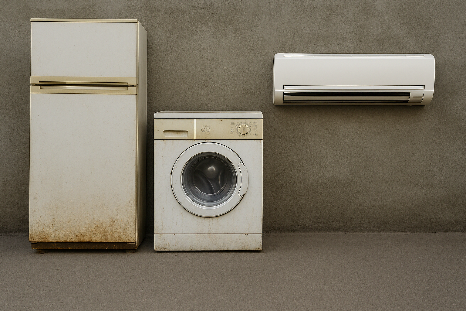 scrap ac washingmachine refrigerator